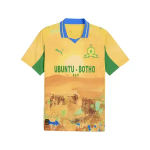 PUMA Mens X Kidsuper Mamelodi Sundowns Crew Neck Jersey Replica Casual - Yellow
