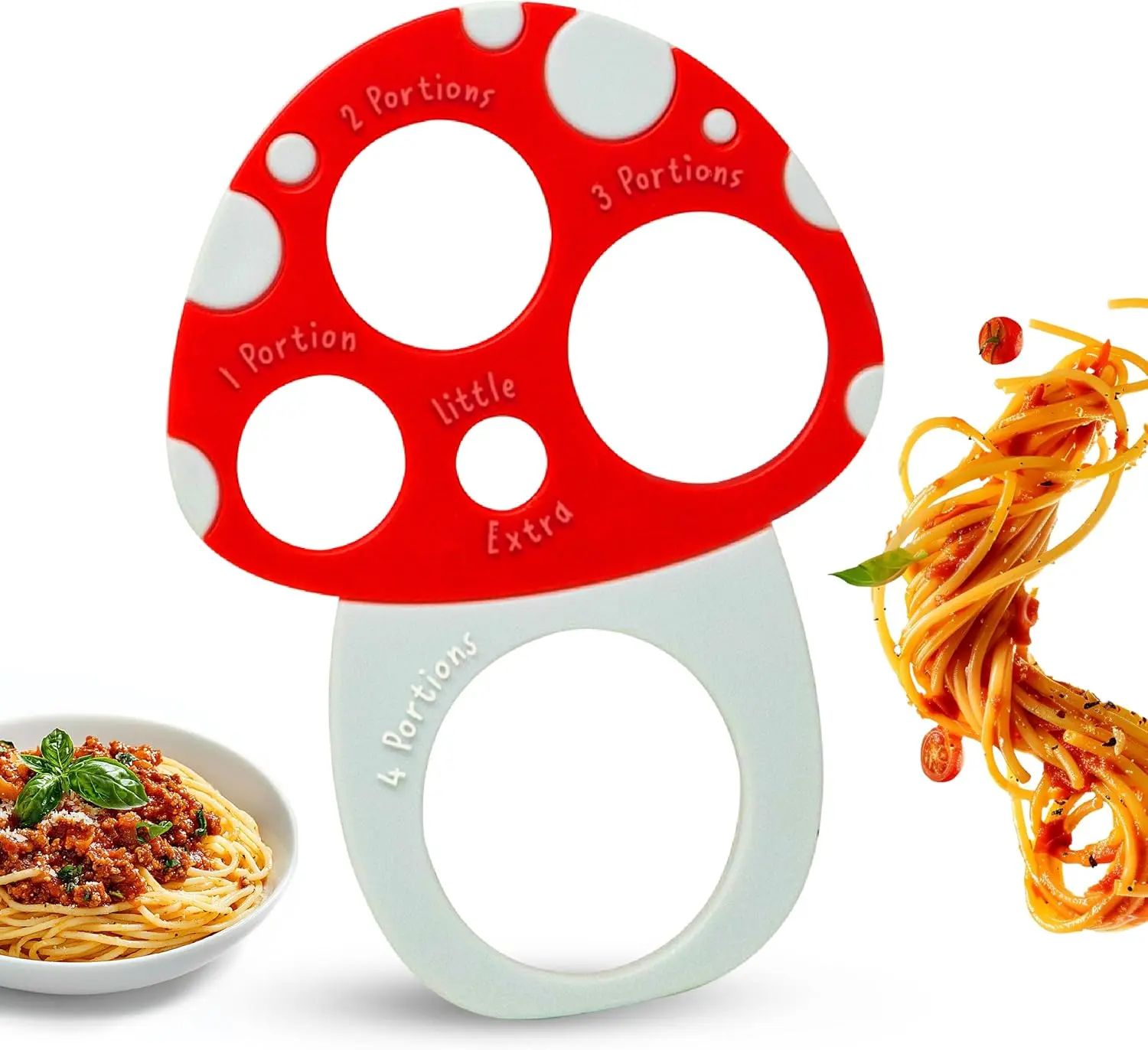 Pasta Measuring Tool - Spaghetti Measuring Tool - Portion Control - Serving Size Measurer - Quirky Mushroom Design - Fun And Unusual Kitchen Gadgets & Accessories - Home Cooking