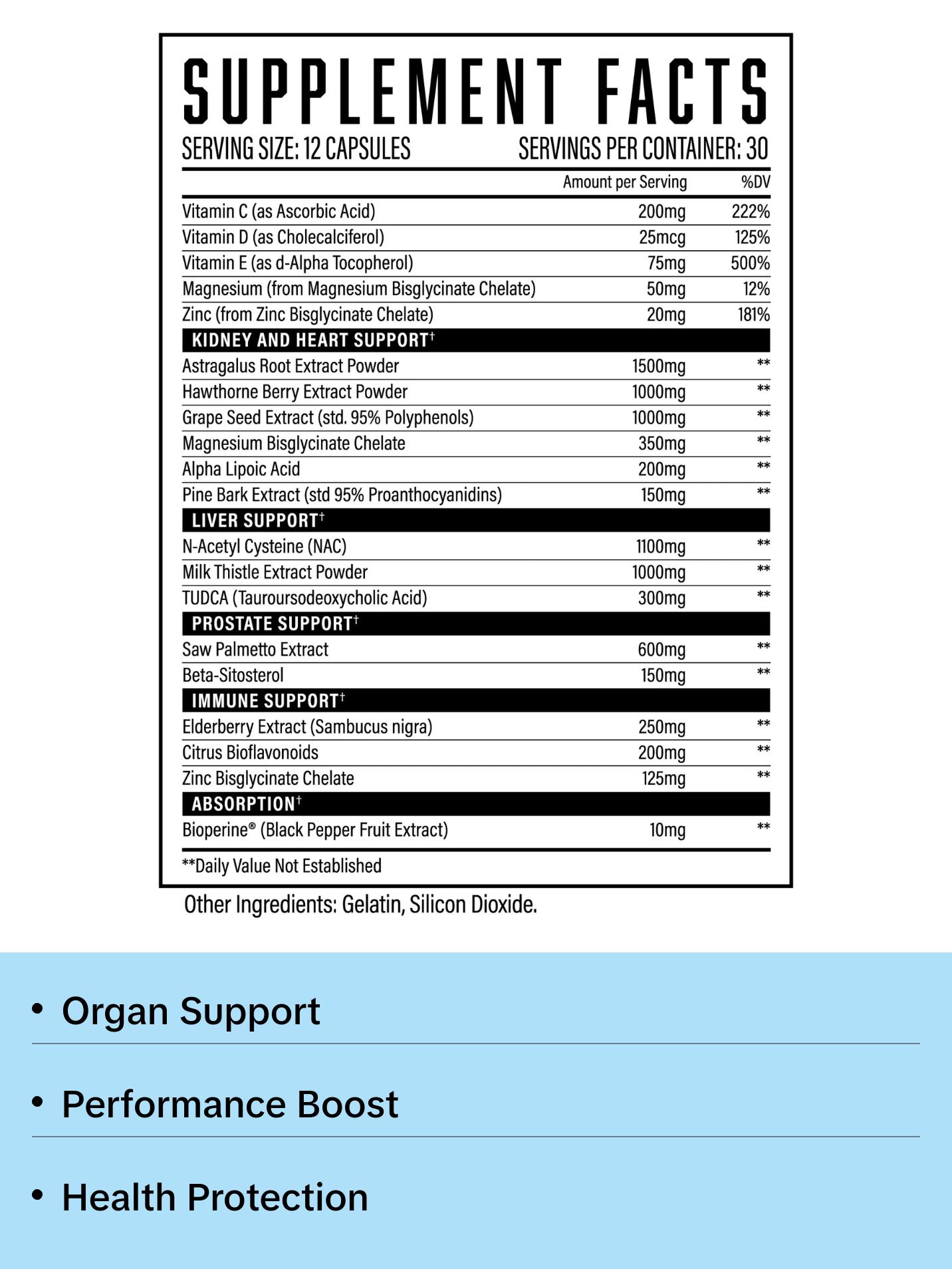HUGE DEFEND ORGAN SUPPORT