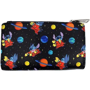 Loungefly Disney Lilo & Stitch in Space Allover Print Wallet - 707 Street Exclusive