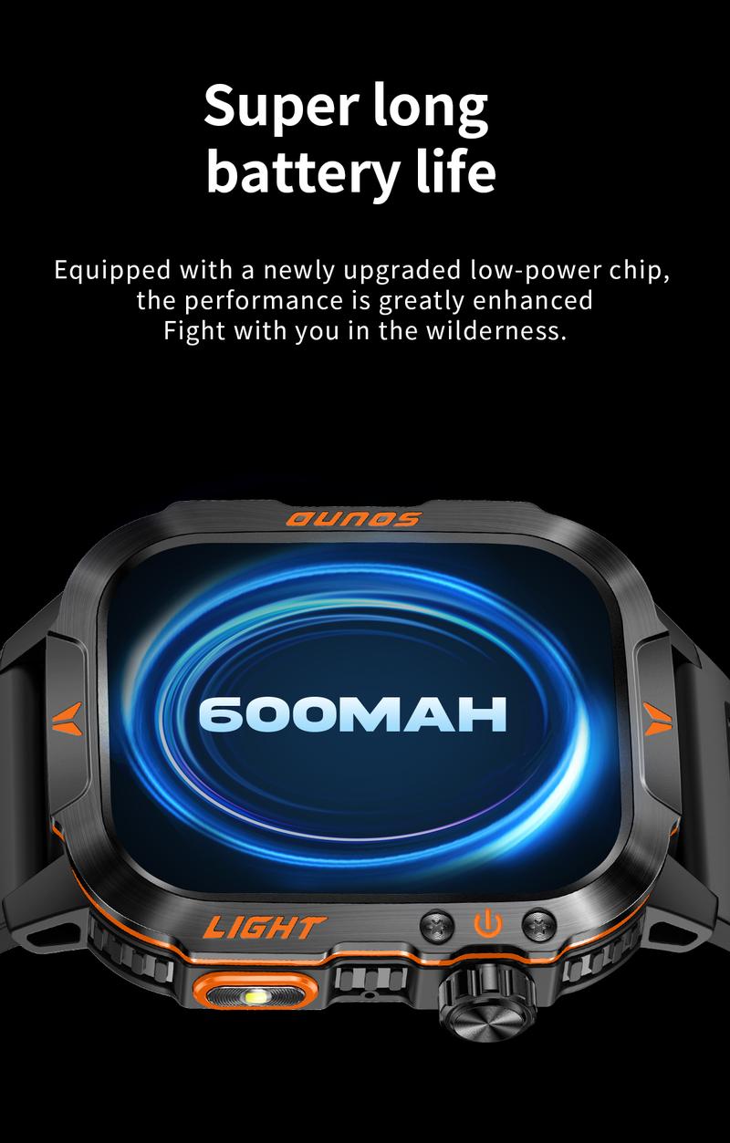 New Smart Outdoor Watch with Call Answering Dialing 100 Sports Modes 600mAh Battery LED Light Weather Tracker Pedometer Fitness Tracker for Android iOS Phones Gift for Men Women New Smart Outdoor Watch with Call Answering Dialing 100 Sports Modes 600mAh Battery LED Light Weather Tracker Pedometer Fitness Tracker for Android iOS Phones Gift for Men Women