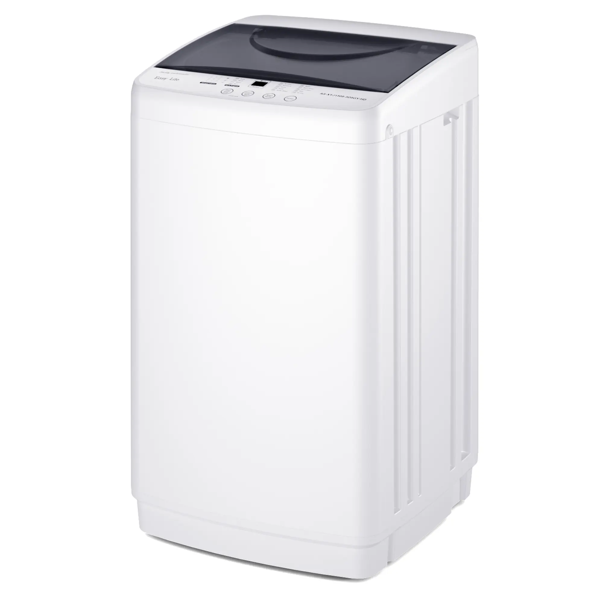 【Summer Sale】Portable Washing Machine, 7.7 lbs Full-Automatic Compact Laundry Washer, Stainless Steel Drum, 10 Wash Cycles, Auto-Balance Detection, LED Display, Mini Washer for Home, Apartment, Dorm