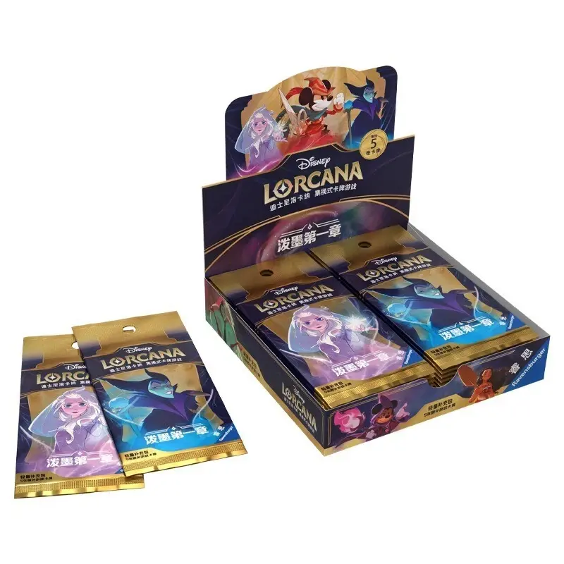 Disney Lorcana TCG Trading Cards, Vol.1 Vol.2 Vol.3 Animated Character Adventure Card Game Collection Gift-CN Version