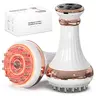 Lymphatic Drainage Massager & Anti-Cellulite Massage Tool, Body Sculpting Device for Arms, Legs & Stomach, Supports Smoother Skin, with Gentle Warming & Vibration, White