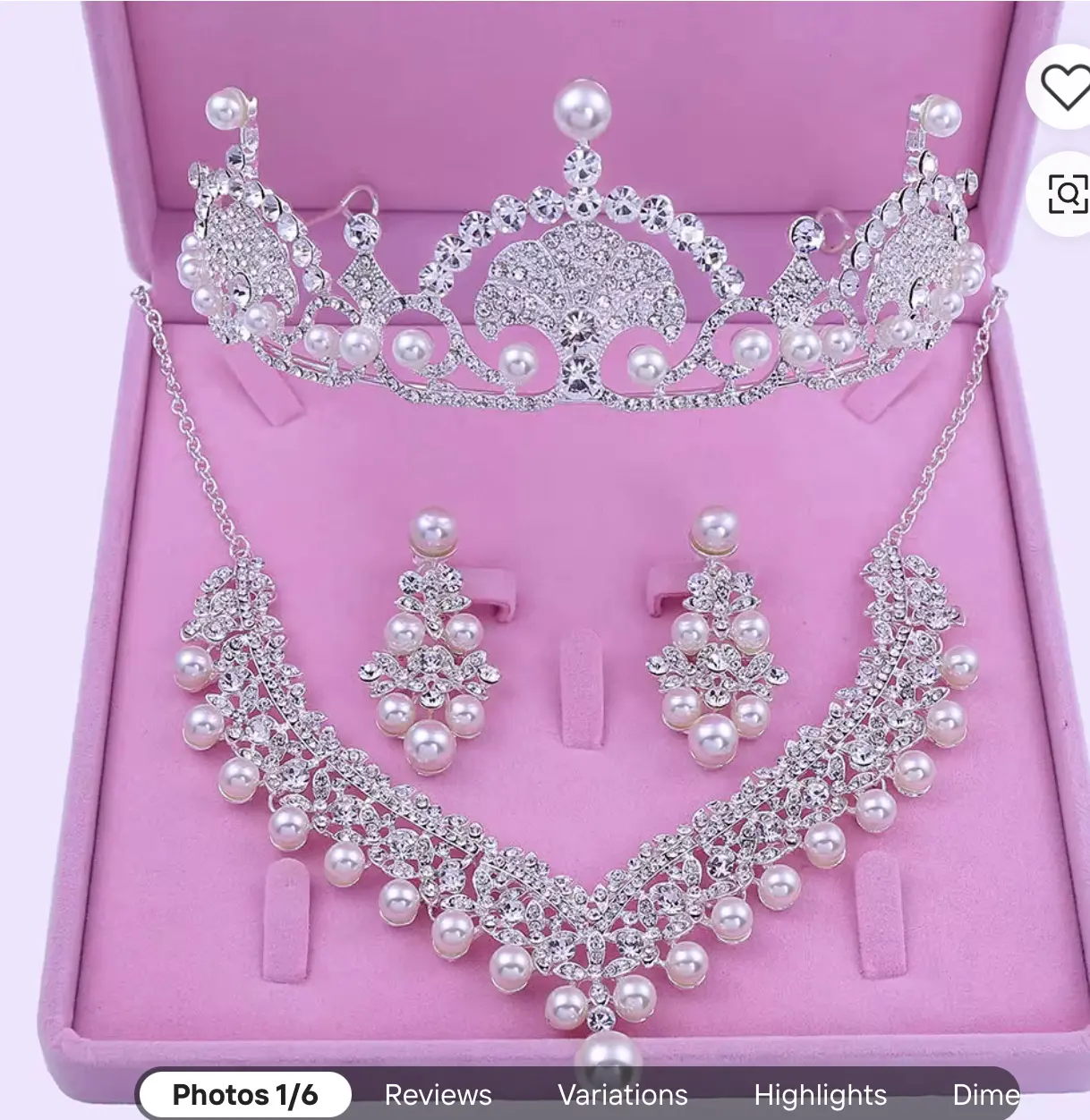 Grown necklase set