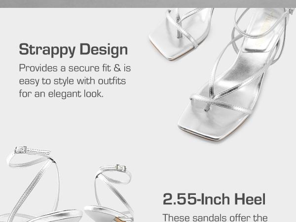 DREAM PAIRS Women's kitten Low Strappy Lace Up Heels for Women Open Square Toe Thong Ankle Strap Heels Sexy Fashion Comfort Dress Shoes Party Sylvestra Pumps Heeled Sandals