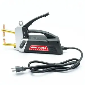 OMNI TOOLS T4000 Portable Spot Welding Machine 4000A Peak Current, Microprocessor Controlled, Pulse & Continuous Modes, 220V Single Phase, Includes 4 Copper Welding Arms