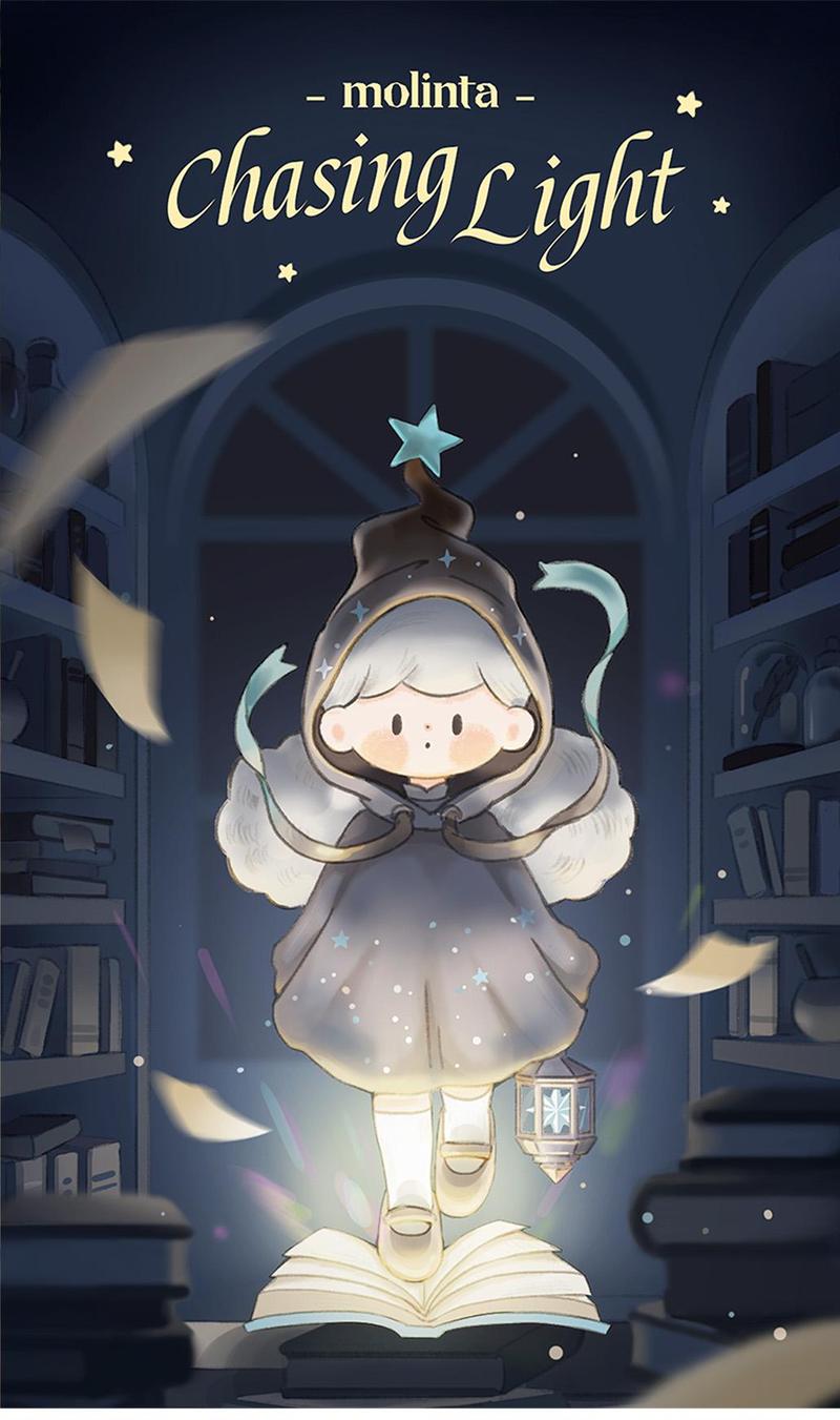 [FINDING UNICORN] Molinta Chasing Light Series Blind Box Cute Figures Desktop Ornament Collectible Toys Birthday Gifts H9XBUABDSD