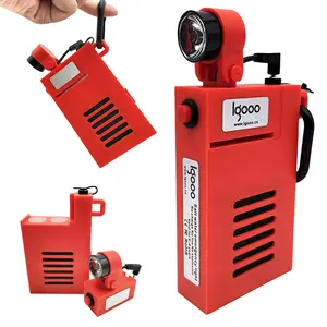 Igooo Salt Water Lamp Battery-Free Water Activated 220H Runtime Reusable Survival Flashlight for Camping Essentials Power Outages Night Fishing Tactical Use