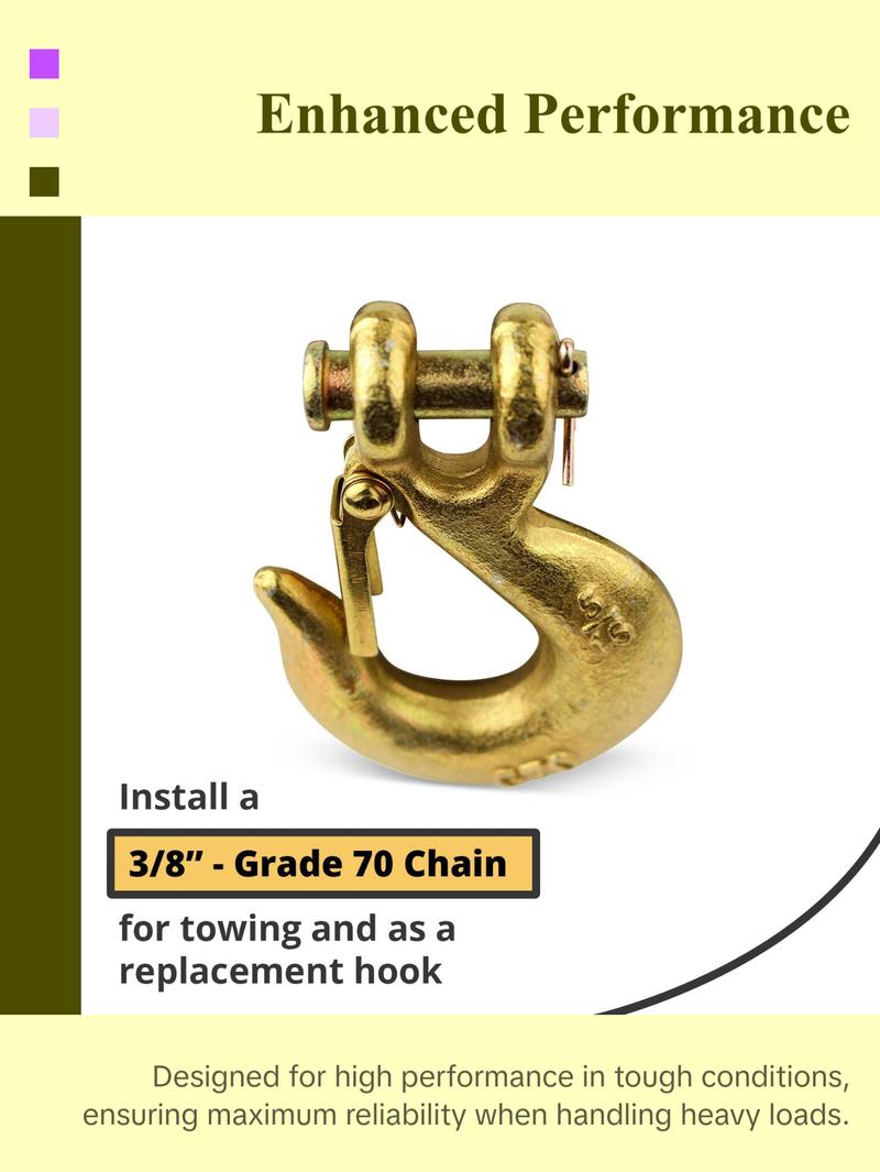 Clevis Slip Hook for G70 Transport Chains, 5/16"