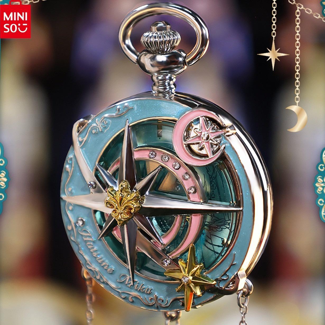 MINISO Hatsune Miku Star Moon Knight Series - Surprise Blind Box Wristwatch, Cute Anime Merchandise Versatile Suitable For Birthday Gift Everyday Wear MINISO Hatsune Miku Star Moon Knight Series - Surprise Blind Box Wristwatch, Cute Anime Merchandise Versatile Suitable For Birthday Gift Everyday Wear
