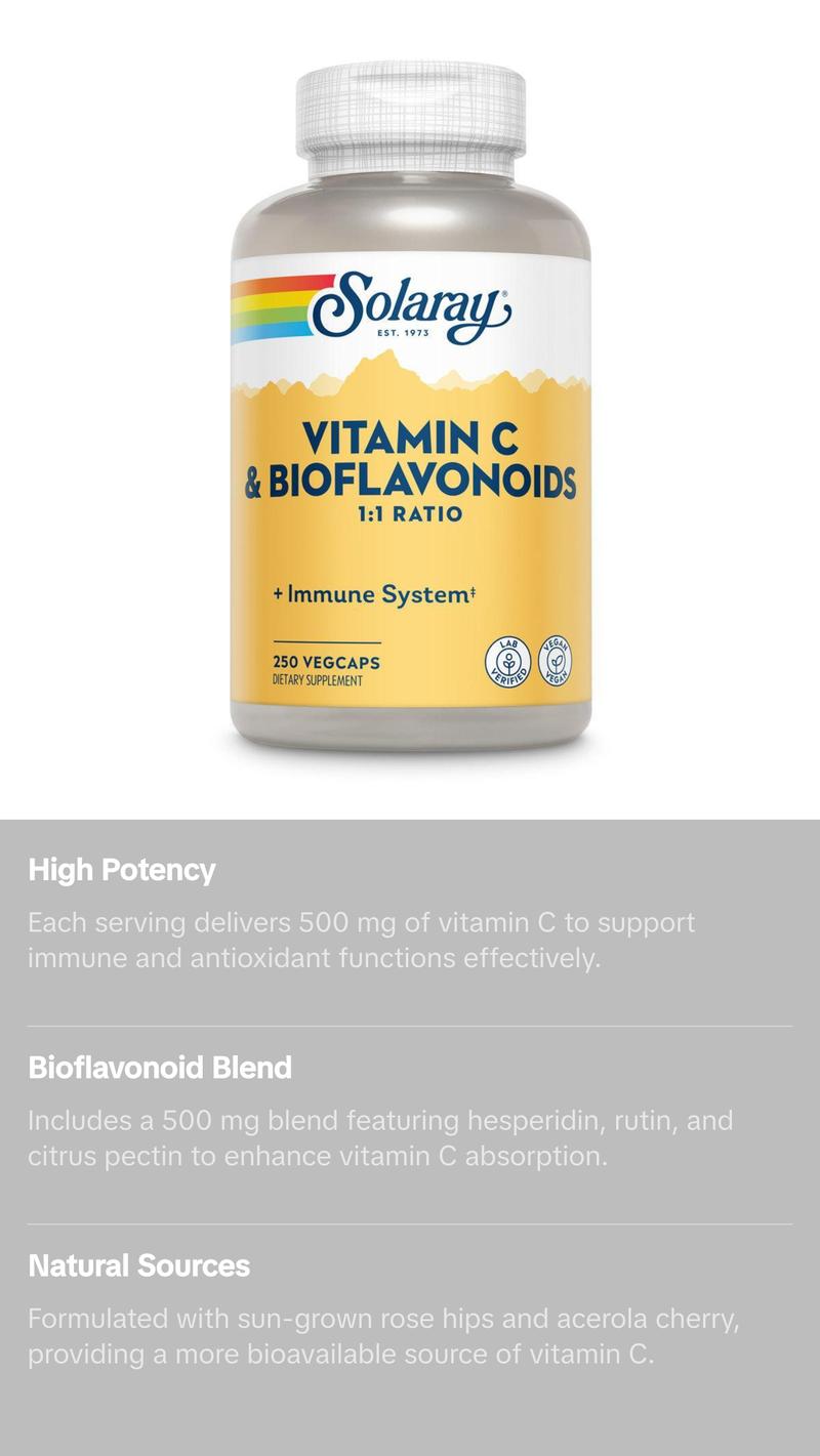 Vitamin C & Bioflavonoids 1:1 500mg