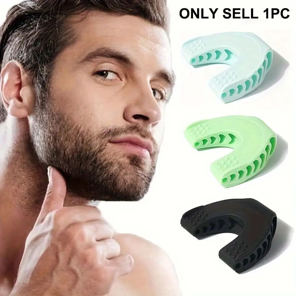1pc Silicone Jawline Exerciser, Jawline Shaper, Jaw Exercise Tool For Biting Muscles Training - Facial Shaping Tool for Men & Women