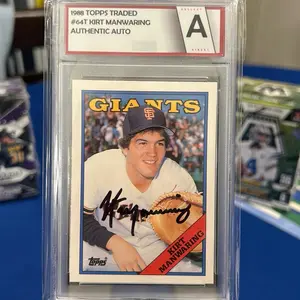 1988 Topps #64T Kirt Manwaring Auto