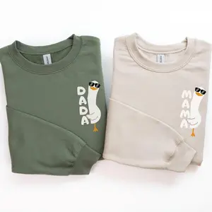 [Sweatshirt Sale Up To 50%][Made USA] One Silly Goose First Birthday Sweatshirt, 1st Birthday Silly Goose Theme Mama Dada Goose Shirt, 1st Birthday Boy Matching Mom Dad, Silly Goose Birthday Sweater, Gift for Her - Him