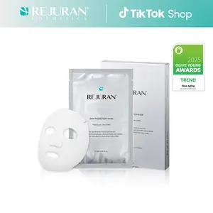 REJURAN Skin Protection Mask, c-PDRN – Hydrating and Soothing Facial Sheet Mask for Irritated, Stressed, Repairs & Restores Skin Barrier with Panthenol & Allantoin, Korean Skin Care (5-Pack)