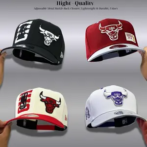 Chicago Bulls NBA Snapback Hat – New Era Style Fitted Cap, Flat Bill High Crown, Unisex Urban Streetwear 2026, TikTok Trending Fashion, Baseball Sport Cap, Premium Embroidery, Daily Outfit Hat for Men Women