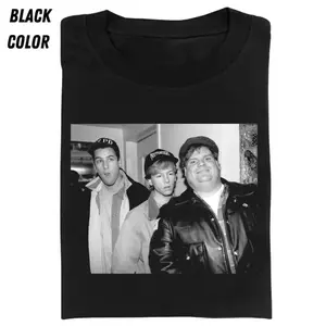 Vintage Comedy Movie Graphic T Shirt Featuring Chriss Farley David Spade and Adam Sandler Perfect for 90s Meme Style Streetwear Gift for Men and Women