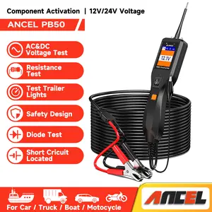 ANCEL PB50 Power Circuit Probe Tester – 12V & 24V Automotive Electrical Diagnostic Tool for Car/Truck/Boat/Motorcycle