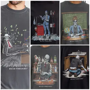 Skeleton DT Works T-shirts - DEAD THREADS ORIGINAL