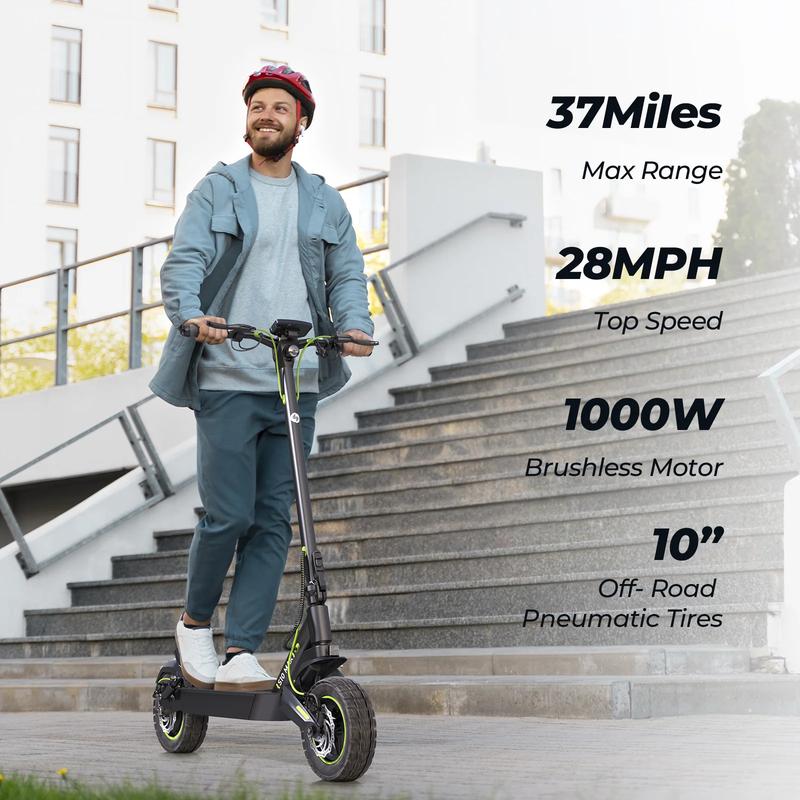 【Fall Freshness Sale】Powerful Electric Scooter for Adults, 32-37 Miles Range, 28MPH Top Speed, 1000W/800W Motor Cruise Control Adultscooter Electrique Adults for Commute Fun with Turn Signal for Adult/Youths
