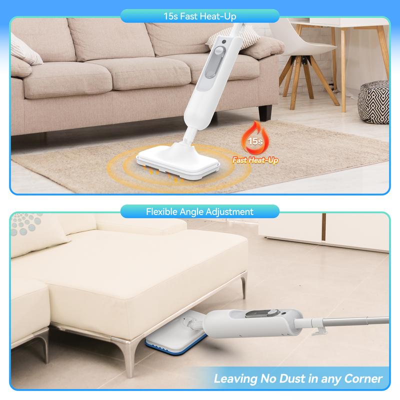 [FebFaves]Lightweight Detachable Handheld Steam Mop Cleaner for High temperature disinfection&Cleaning,Suitable for walls, floors, tiles, corners, grease and sticky stains