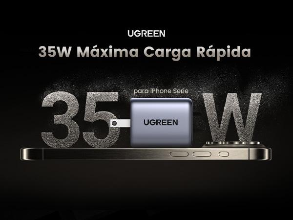 UGREEN Nexode 35W Super Fast Charger. Fits iPhone 17,16,15 Pro Max, Samsung S25 Ultra & more. GaN tech. Charging wonder!--TikTokShopBlackFriday ,Tiktokshopstockup