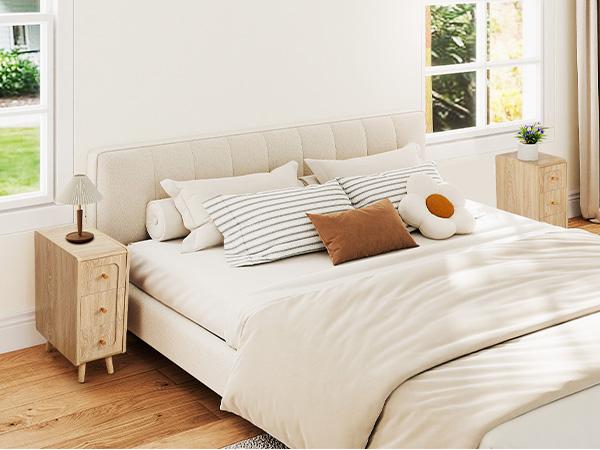 Giratree Small Nightstand with 3 Drawers, Narrow Bedside Table Vintage Skinny Night Stand with Storage, Wood Slim Side Table for Bedroom, Small Spaces, Living Room Giratree Small Nightstand with 3 Drawers, Narrow Bedside Table Vintage Skinny Night Stand with Storage, Wood Slim Side Table for Bedroom, Small Spaces, Living Room