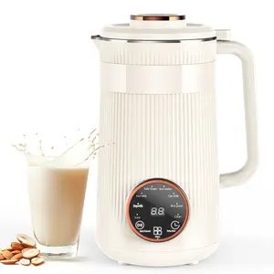 Nut Milk Maker Machine 35oz, 10 Stainless Steel Blades for Homemade Almond Oat Coconut Plant-Based Milk, 8-in-1 Self-Cleaning Auto Keep Warm & Boil Water, 12H Delay Start for Non-Dairy Beverages