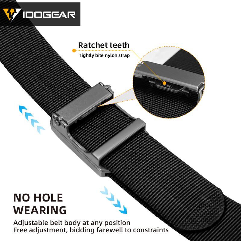 IDOGEAR Tactica 1.5" Nylon Durable Belt with Magnetic Buckle One-Hand Quick-Release Reinforced Steel CCW Belt 3446 SpringStatements