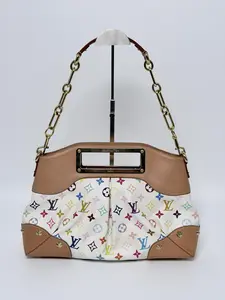 Pre-owned Louis Vuitton Canvas Shoulder Bags authentic multicolor monogram shoulder bag YMLV96