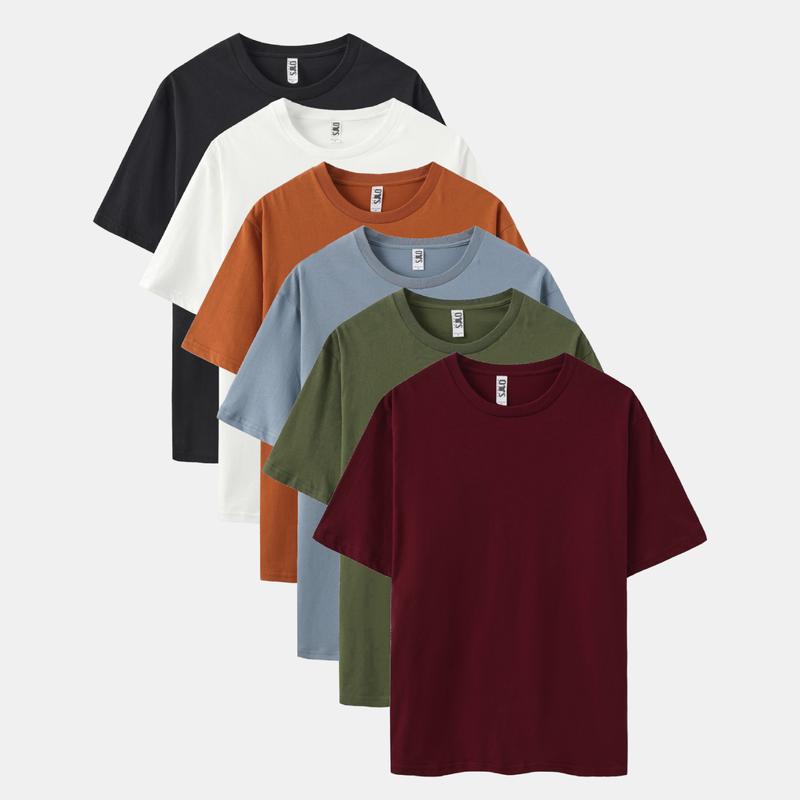 ECOTONE BLANKS 4.3 oz cotton T-Shirts 6-Pack Multi-Color Unisex Factory Direct Soft Comfortable Solid Color Crew Neck Short Sleeve Regular Fit Menswear Multicolor Sets north west outfits 2026 happynewyear ECOTONE BLANKS 4.3 oz cotton T-Shirts 6-Pack Multi-Color Unisex Factory Direct Soft Comfortable Solid Color Crew Neck Short Sleeve Regular Fit Menswear Multicolor Sets north west outfits 2026 happynewyear