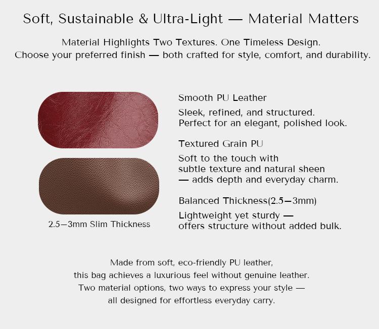 【Black Friday】NEWBELLA Lena PRO 2 Pcs Set Shoulder Bag PU Leather Stylish & Practical for Everyday Use