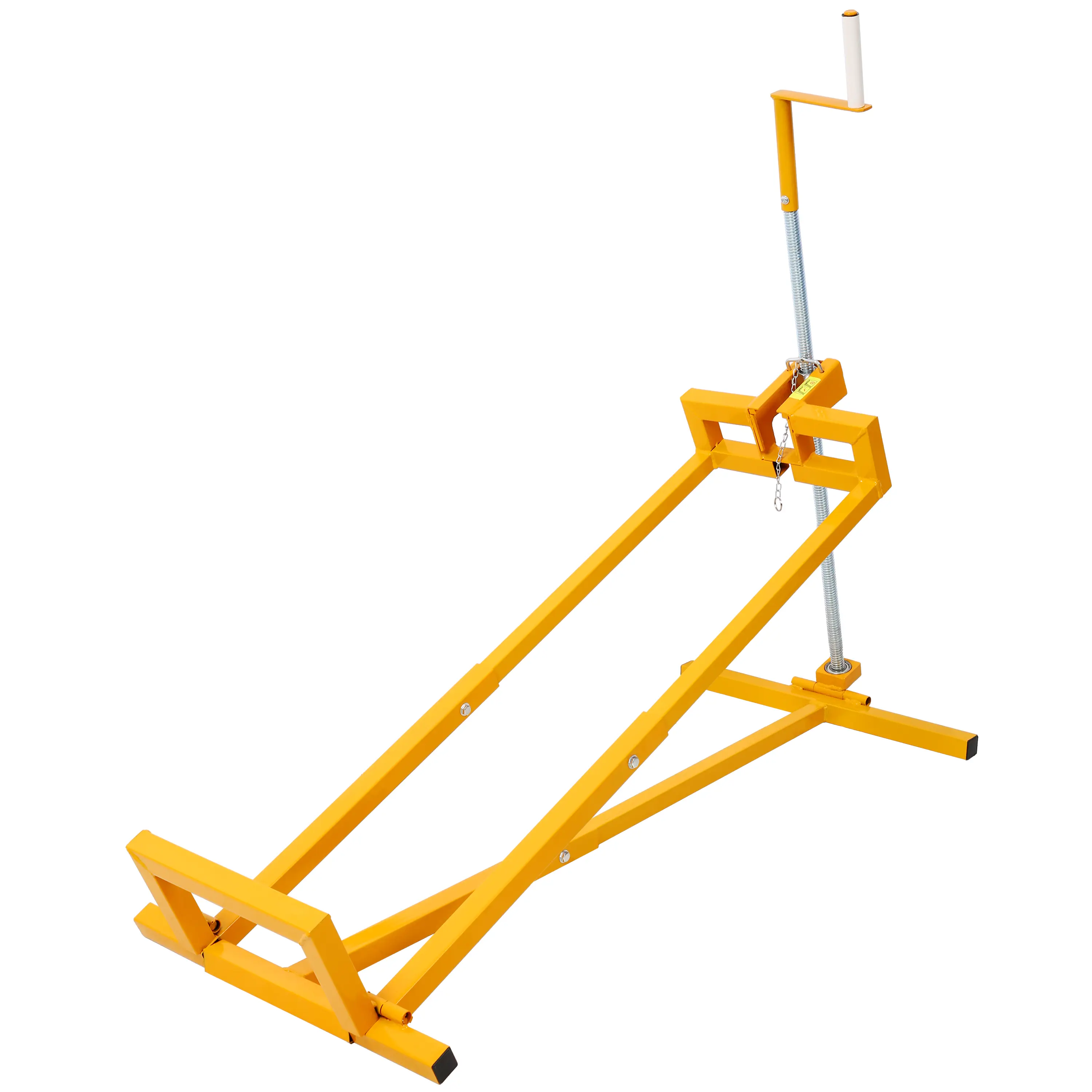 Portable Lawn Tractor Lift Jack Tool Kit with Parts - 800Lbs Capacity, 45° Adjustable Tilt, Durable Universal Tool for Ride-On Mowers, Small Tractor Maintenance Tool Box Yellow Home
