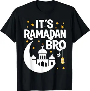 It's Ramadan Bro Muslim Islamic Pajama Mubarak Eid Kareem T-Shirt