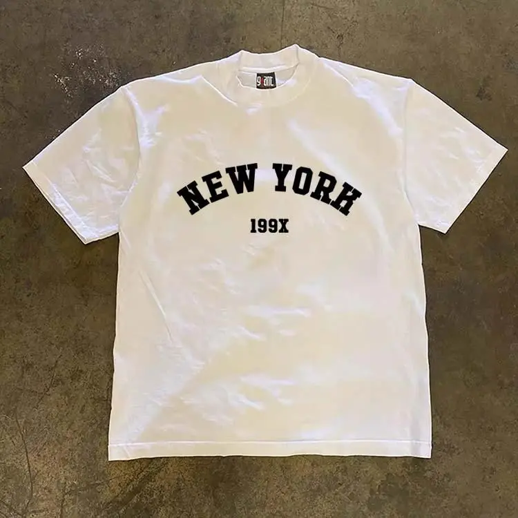 Korean Style Minimalist Letter Graphic T-Shirt | 100% Cotton Unisex Short Sleeve Top | Trendy Casual Fashion Tee for Men & Women | Modern Streetwear Shirt | SKU qmxtrplazv