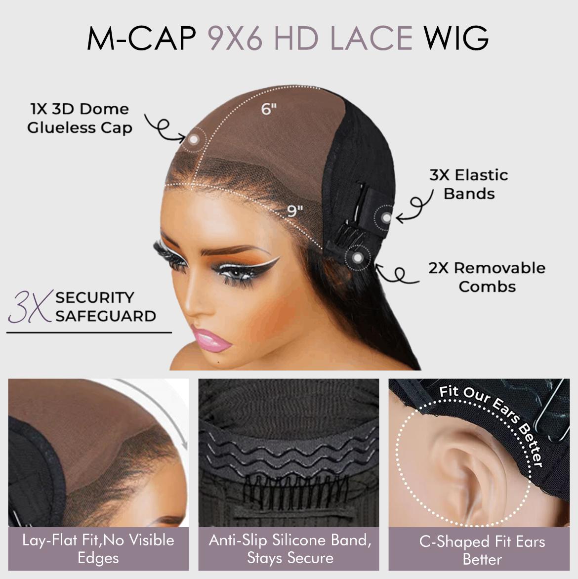 Wavymy 9x6 HD Burmese Curly Wear Go Lace Frontal Wig Curly Texture Wig with Finger Coil Ends Skin-Melt HD Lace Human Hair Wigs With Invisi Drawstring Pre-Bleached Glueless Wig 200% Density