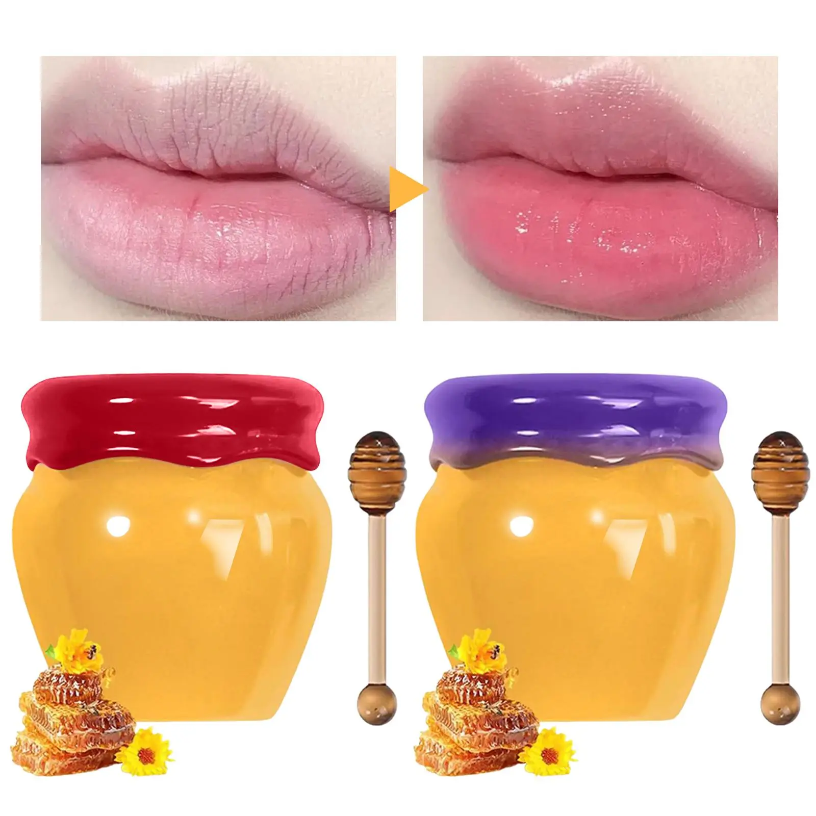 Lip Balm & Lip Mask Your Ultimate Lip Savior with Pomegranate & Blueberry Infused for Soft Smooth Lips