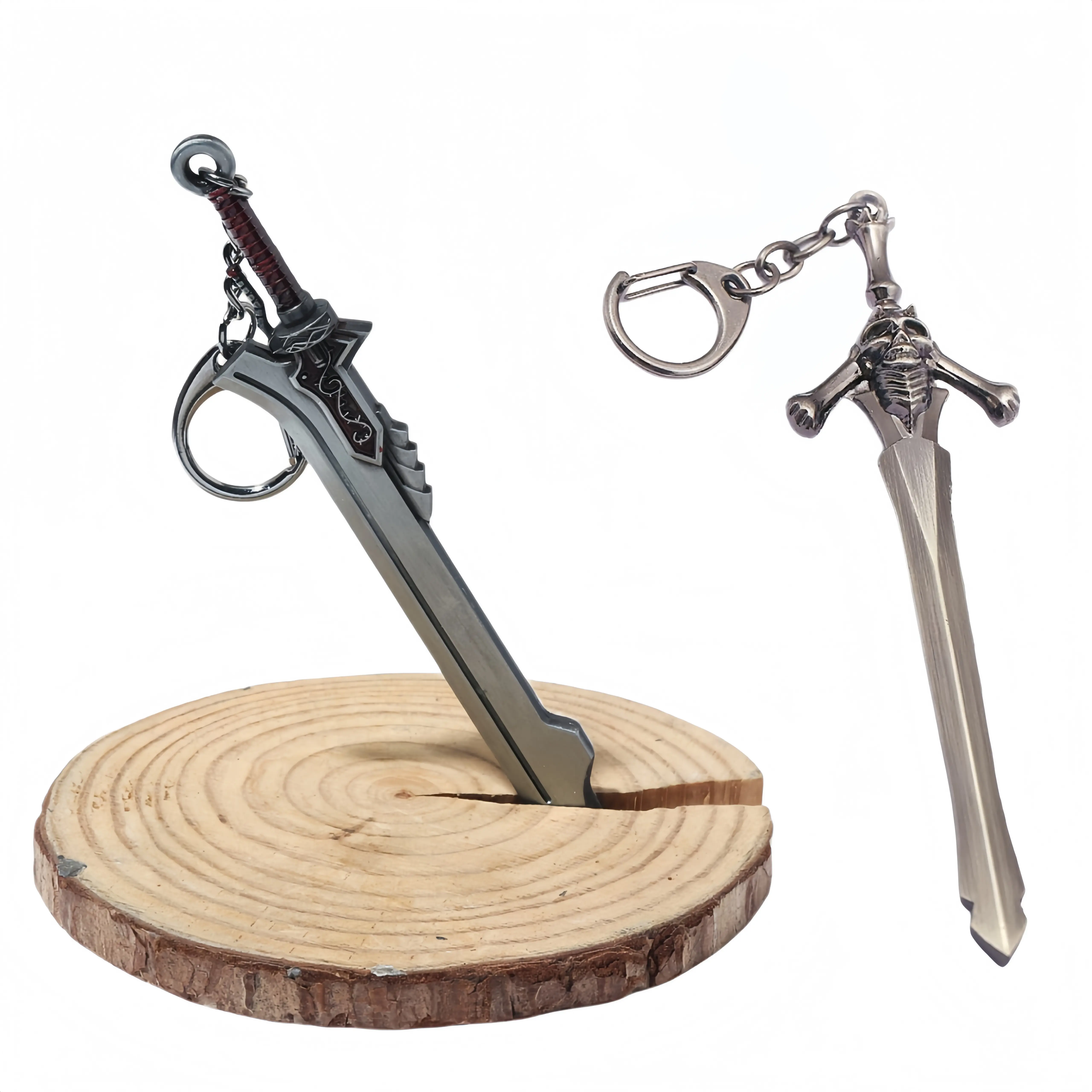 Devil May Cry 5 Rebellion & Devil Sword Metal Keychain Mini Game Weapon Pendant Classic DMC5 Dante Accessory Perfect Collectible Ornament & Birthday Gift for Devil May Cry Gaming Fans and Game Merch Collectors fashion car key accessory bestie