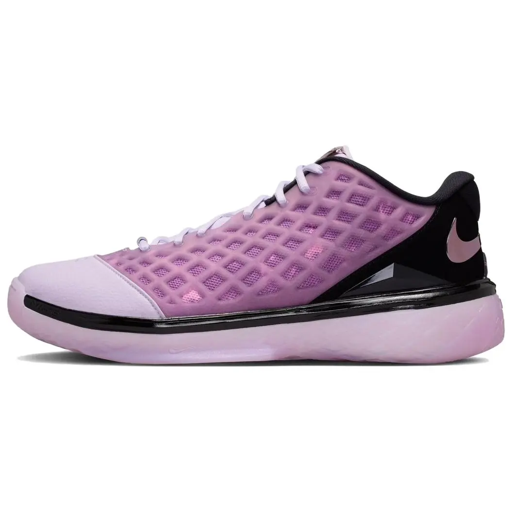 NIKE Kobe 3 Protro Low 'Mamba Magic' Sneaker, White Leather Low-Top for Streetwear Collectors with Translucent Accents & a Durable Rubber Outsole, Snug Fit
