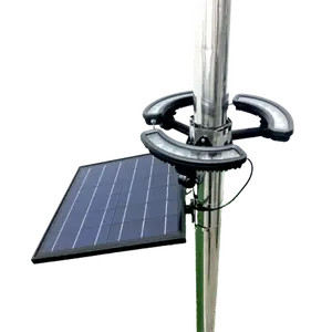 1980lm Solar LED Flag Pole Light for Outdoor Illumination