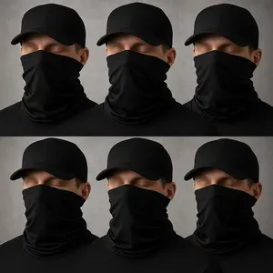 6 Pack Neck Gaiter Face Cover, Breathable Balaclava Bandana Gator Mask with Sun Protection, Multi-Purpose Headwear for Men and Women