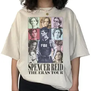 Spencer Reid The Eras Tour Shirt – Criminal Minds Graphic Tee Unisex FBI Fan T-Shirt