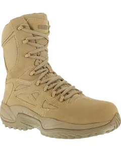 Reebok Men's Stealth 8" Lace-Up Side-Zip Desert Khaki Work Boot Composite - Rb8894