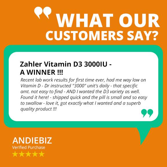 Zahler Advanced Vitamin D3 3000 IU Softgels 120 Count Kosher Vegetarian Friendly for Immune Support Bone Teeth & Muscle Health Easy Swallow - Healthy