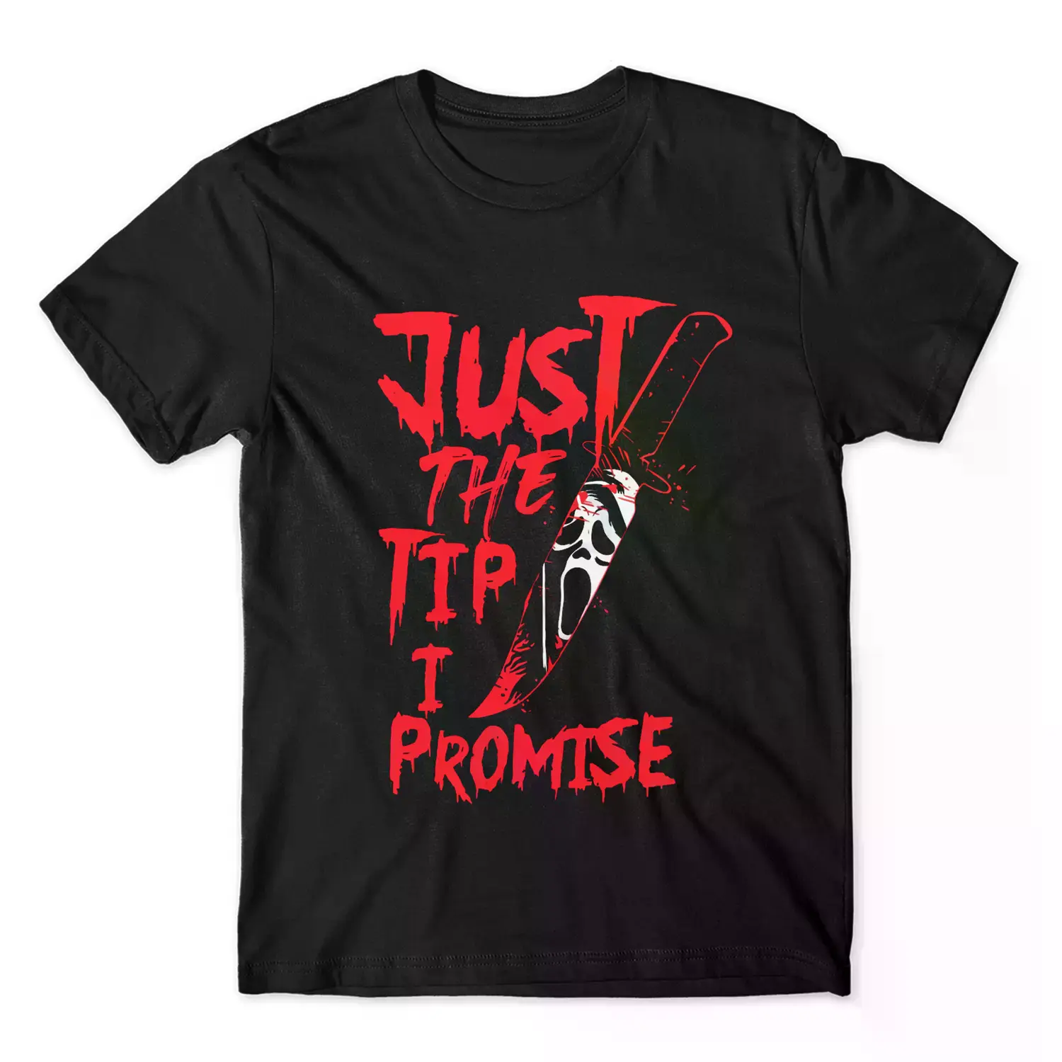 2026 New Premium Combed Cotton Unisex Boxy Fit Round Neck Shortsleeve Tee - Ghostface Scream Graphic, Streetwear Bf Tshirt, Horror Movie Merch, Clean Style, Soft Drape Top for Horror Lovers Gifts, M-5XL Menswear, Comfy