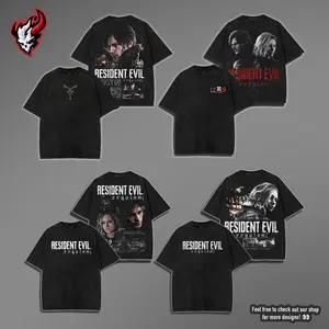 Resident Evil Leon Kennedy Requiem Vintage Wash Hoodie, Raccoon City Survivor Graphic T-Shirt, Biohazard 4 Remake Streetwear, Acid Wash Mineral Oversized Sweatshirt, DSO Agent Aesthetic, Gamer Fan Gift, Unisex Cotton Apparel