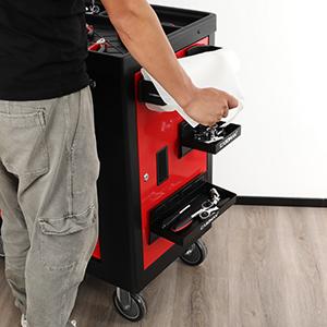 Magnetic Toolbox Shelf, Tray and Holder, 4-Piece Magnetic Toolbox Tray Set Tool Box Cabinet Side Shelf Storage, Workshop Handle Metal Fathersdaygift, #TikTokShopBacktoSchool