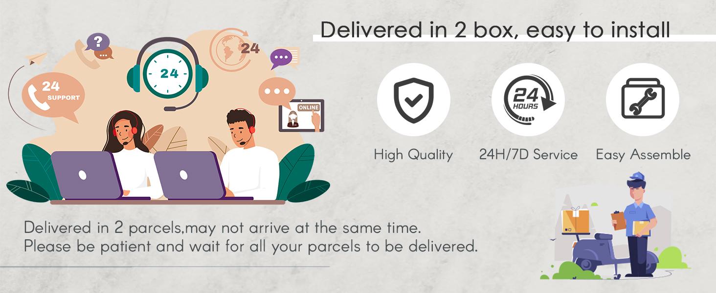 AECOJOY Modern Sectional Couch with Ottoman Convertible Corner Couches with Armrest Storage Upholstered Modular Sectional Sofa for Living Room Bedroom 30'' Deep Seat