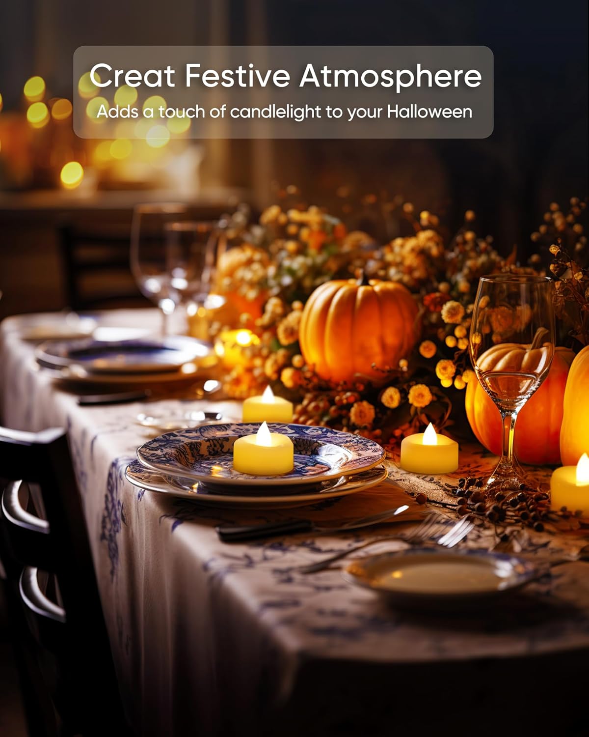 Flameless Candles, 24Pack Battery Operated Candle, LED Tea Lights Candles Battery Operated, Flickering Fake Votives for Wedding Halloween Christmas Diwali- Warm Yellow Table Ornaments Decor Flameless Candles, 24Pack Battery Operated Candle, LED Tea Lights Candles Battery Operated, Flickering Fake Votives for Wedding Halloween Christmas Diwali- Warm Yellow Table Ornaments Decor